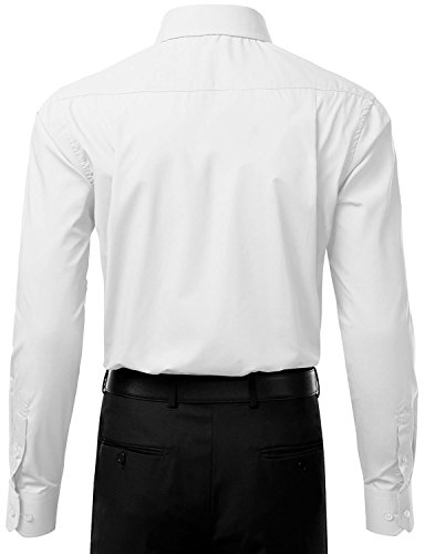 Italy Men's Long Sleeve Premium Slim Fit Dress Shirt3