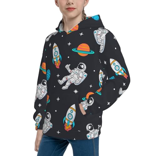 Space Kid Hoodies Boys Sweatshirts Girls Pullover with Pocket2