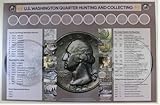 U.S. Washington Quarter Hunting and Collecting 11" x 17" Coin Roll Sorting Laminated Mat