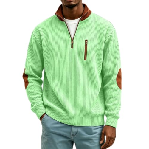 Sweat homme col montant demi-zip idéal pour les sorties d'automne