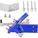 Plobeda 芝刈り機ブレードシャープナー 調節可能な15°-45° ストレートおよび標準芝刈り機ブレード人間工学ホーム&商業用シャープニングバランサーブラケット(ブルー、5005)