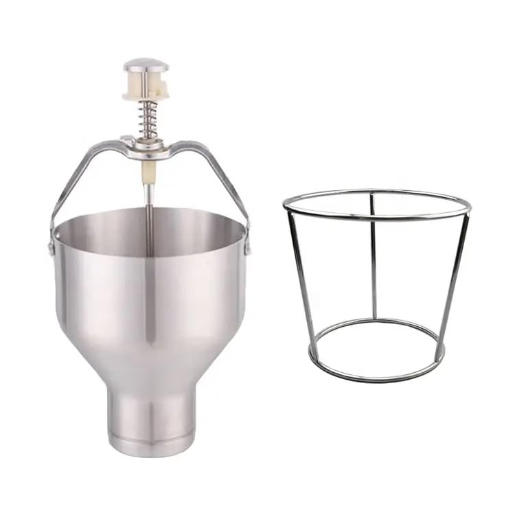 Pancake Batter Dispenser w/Stand | Commercial Restaurant Grade I 8-size settings I Easy Use, Even-Flow, Funnel Cake, Waffles, Batter I by Handit