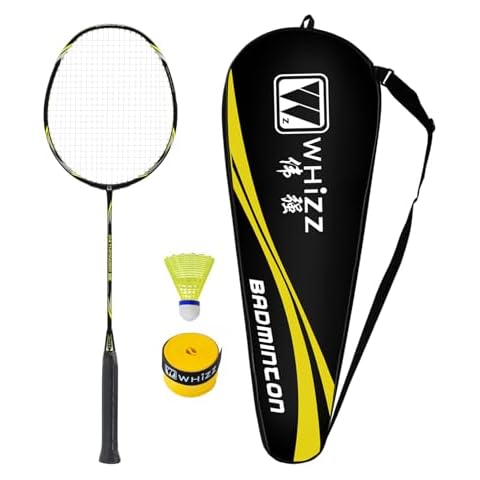 BAIHUALIN Whizz Carbon Graphite Badminton Racket Set Cover