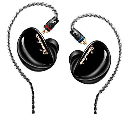 Famedy in Ear Monitors, TK300 In Ear Earphones, 10mm Large Unit Drive, Over 1 Magnetic Tesla, Professional Sound Isolating IEM Headphones for Musicians, MMCX Cable, 3D Printing Cavity (Black, No Mic) Famedy in Ear Monitors, TK300 In Ear Earphones, 10mm Large Unit Drive, Over 1 Magnetic Tesla, Professional Sound Isolating IEM Headphones for Musicians, MMCX Cable, 3D Printing Cavity (Black, No Mic)
