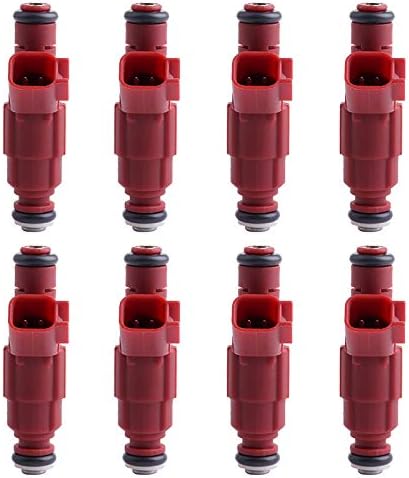 Fuel Injectors ECCPP High Performance 8pcs 1 Hole Fuel Injector Kits 0280155934 Fit for Dodge for Dakota/Durango/Ram 1500/Ram 1500 Van/Ram 2500/Ram 2500 Van/Ram 3500/Ram 3500 Van