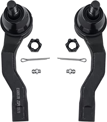 Image of Detroit Axle - 8pc Front End Suspension Kit for 2003-2007 Infiniti G35 2003-2009 Nissan 350Z 2 Lower Rearward Control Arms w /Ball Joints 4 Inner & Outer Tie Rods 2 Boots 2004 2005 2006 Replacement