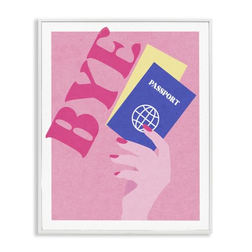 Passport Travel Affirmation, 16 x 20 Inch Framed Giclée Print