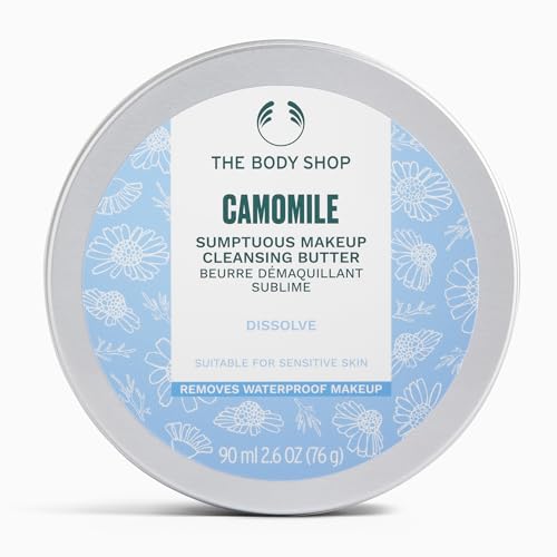 The Body Shop Camomile Sumptuous Makeup Cleansing Butter (1x 90ml) Lightweight Makeup Remover for Sensitive Skin Removes Waterproof Makeup SPF & Impurities Enriched with Camomile Oil & Shea Butter