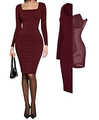 Nut Red Midi Dress