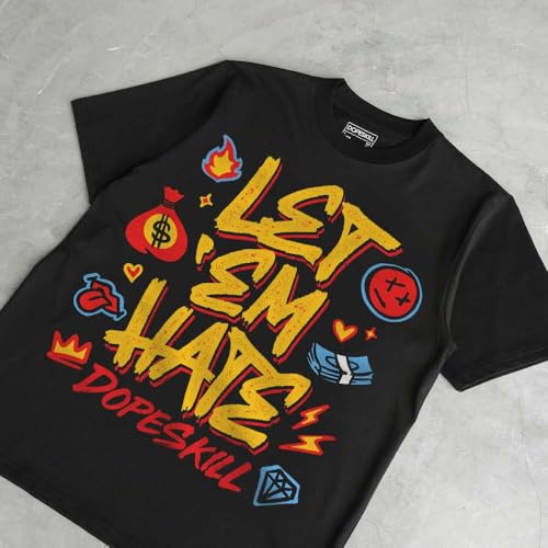 Image of DopeSkill Graphic Tee Streetwear Hip Hop Hypebeast Unisex T-Shirt Sneaker Colour Matching Shirts Inspired Motivation Quotes