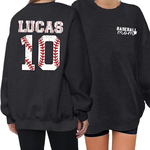 Custom Baseball Mom Sweatshirt Gameday Shirt for Mom Personalized Baseball Mom Gift4