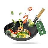 pasoli handgehämmerter Wok + gratis Rezepte eBook - voreingebrannt - traditionelle Asiapfanne -...