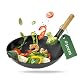 Carbonstahl-Pfanne Pasoli handgehämmerter Wok mit Rezept-E-Book
