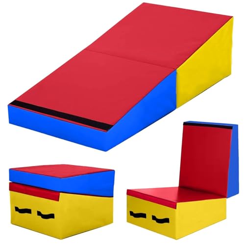 Tapis de gymnastique incliné pliable pour éviter les chocs et le manque de place