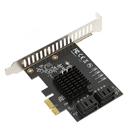 Placa de expansão PCI E para SATA 3.0, placa de interface SATA3.0 de 4 portas, interface PCI E X1 X4