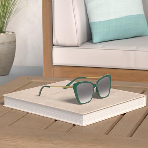 SOJOS Trendy Polarized Sunglasses For Women Retro Womens Oversized Square Cat Eye Sun Glasses UV Protection SJ2206 - Image 3