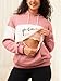 Giftifymama Nursing Hoodie for Breastfeeding Maternity Sweatshirt Pocket Casual Clothes Breastfeeding Maternity Tops Pink Girl S