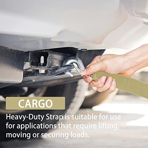 Image of Polyester Webbing Strap 16+Colors - 1 inch&1.5 inch&1.9 inch - 16.5 25 33 55 Yards Heavy Duty Webbing Roll, Flat Webbing Strap for Indoor&Outdoor Gear, Climbing, DIY Crafting, Repairing