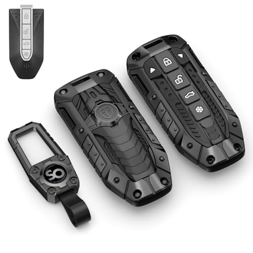 Image of Waterproof Silicone Car Key Cover with Keychain | Transformer Series 6 Button Metal Key Case | Dustproof, Scratch Resistant Smart Key Cover Compatible with Mahindra XEV 9e & BE 6 EV 7XO