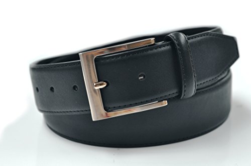 Ashford Ridge Mens Genuine Leather 38mm Belt in 32" - 60" Black or Brown4