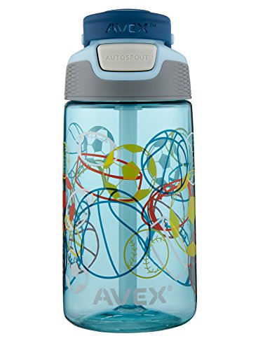 AVEX Kids Multi Sport Autospout Water Bottle, Powder Blue, 16 oz