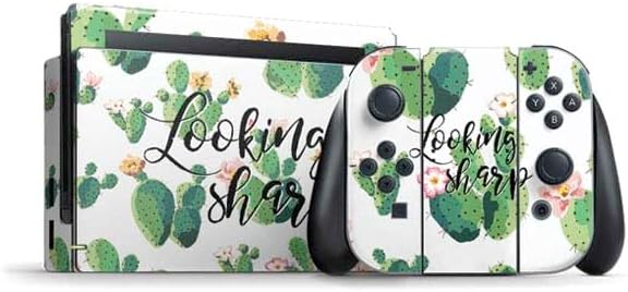 Skinit Decal Gaming Skin Compatible with Nintendo Switch Bundle - Pink Cactus Design