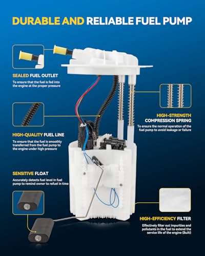 Image of FG1332 Fuel Pump Electric Assembly PHILTOP Fit For Aspen 2008-2009 5.7L, 4.7L, Durango 2008-2009 4.7L, 5.7L, 3.7L, FG1332, 4010675, E7234M, E7236M, P76537M, SP7098M Electric Fuel Pump Module Assembly