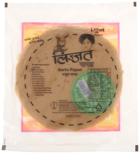 Lijjat Knoblauch Garlic - Indische Papadam - 200g
