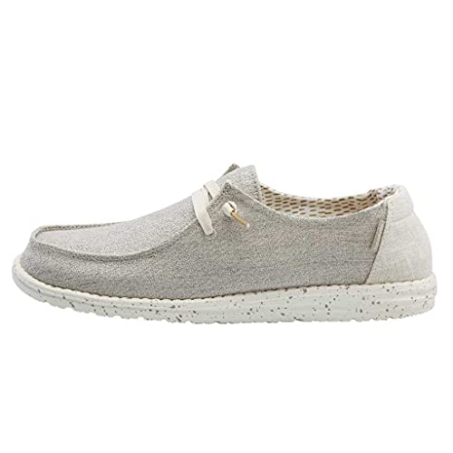 Image of HEYDUDE Women's Wendy Chambray | Women's Shoes | Women's Lace Up Loafers | Comfortable & Light-Weight
