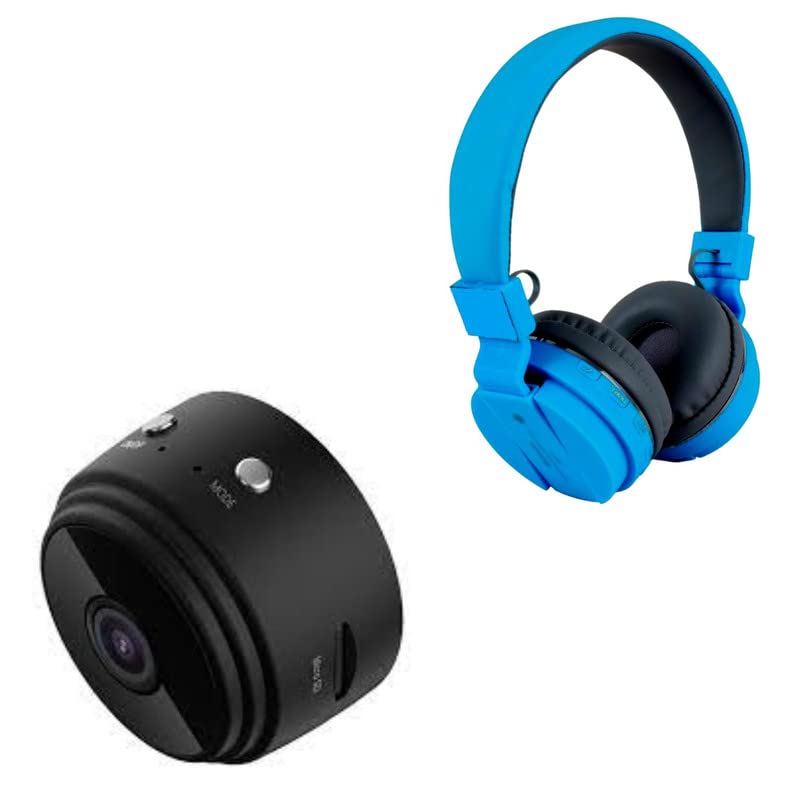 Cospex Combo Pack of 2 Items - Comfortable On-Ear Bluetooth Wireless Headphone, Mini Spy Camera with Audio and Video Live Feed WiFi with Cell Phone App Wireless Recording -1080P (1 Year Warranty)-image-9