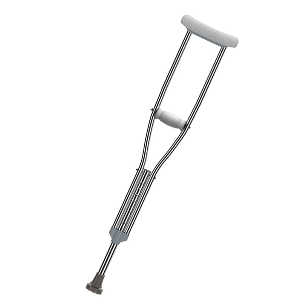 Muletas de bastón for Ancianos con Ayuda Antideslizante for Caminar for fracturas muletas for Axilas for Lesiones de Tobillo for jóvenes retráctiles (Size : 105-125cm)