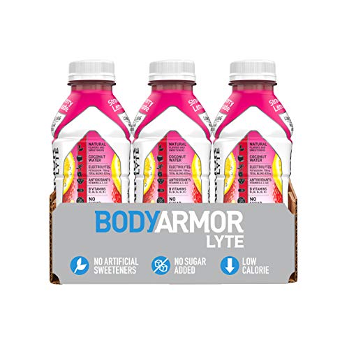 Bodyarmor Lyte Sports Drink Low-Calorie Sports Beverage, Strawberry Lemonade, Natural Flavor With Vitamins, Potassium-Packed Electrolytes, Perfect For Athletes 16 Fl Oz (Pack Of 12) #TOP2