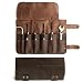Hide & Drink, Snap Tool Roll/Barber Roll Handmade :: Bourbon Brown
