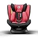 Lionelo Bastiaan One silla de coche bebe desde el nacimiento hasta los 36 kg giratoria a 360 grados Isofix Top Tether cinturón de seguridad de 5-puntos (Rojo)