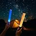 LED Glow Sticks Reusable Glow Party Favor Supplies Multicolor Light Up Stick Idol Concert LED Flashing Bright Glow Lightsticks for Wedding, Birthday, Raves, Concert, Halloween, Christmas (Black-2Pack)