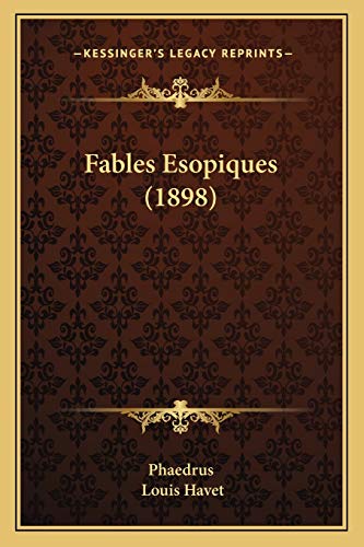 Fables Esopiques (1898) (French Edition)