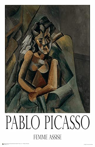 Femme Assise - by Pablo Picasso - Poster - 11"
