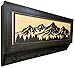 Bellewood Designs Mountain Scene Gun Concealment Decor - Handcrafted Wooden Gun Cabinets - Gun Shelf Hidden Storage for Rifles, Shotguns, & Handguns - Quick Access Hidden Wall Safe