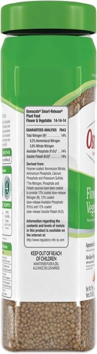 Osmocote Fertilizante Granulado 14-14-14 2 lb Pack 12 miniatura 5