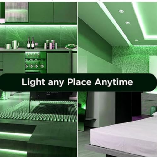 Image of Vespa 5 Meter Waterproof LED Strip Light Green - Energy Saving Rope Light for False Ceiling, Room Decor, Diwali, Christmas & Home Decoration