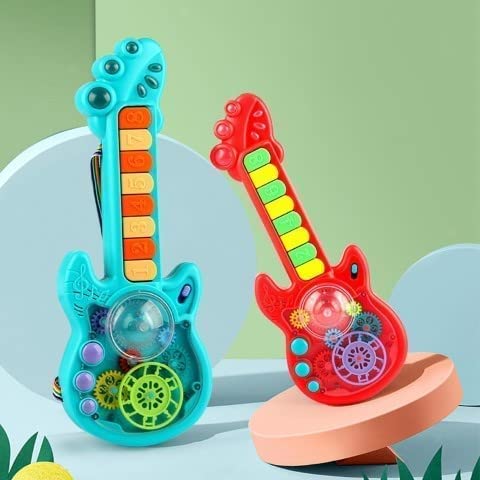 Yaayi Musical Instruments Early Learning Baby Toy Musical Light Guitar Toy Guitar Toy for Kids Baby boy Girls Unisex Childs, Idea Birthday Gifts for Kids 1 2 3 4 5 6 + Year Multicolor (B0C6FHH88D) Amazon Price History, Amazon Price Tracker