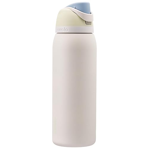 Owala FreeSip Insulated Stainless Steel Water Bottle with Straw for Sports, Travel, and School BPA-Free Sports Water Bottle, 40 oz, Iced Breeze - 40 Ounces - Iced Breeze