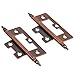 Statuary Bronze Non-Mortise Butt Hinge with Steeple Finial | Pack of 2 | Cabinet Door Hinges | Furniture Hardware | UA-223-HAC (1)