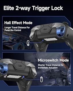 EasySMX Manette PC Sans Fil avec Station de Charge/RGB/TMR Joystick Déclencheur, Manette Switch/Switch2 Bluetooth Rechargeable, D10 Contrôleur Mobile pour Switch 2/Switch/PC/Android/iOS/Steam, Noir