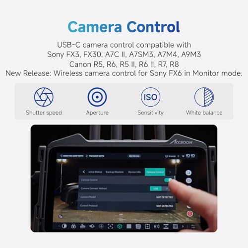 Image of Accsoon CineView M7 4K60 7inch Camera Monitor SDI HDMI Video Transmission Systems 1000nit with Camera Control 3D LUT Touchscreen DSLR Video Assist for Livestreaming /Monitoring /Recording