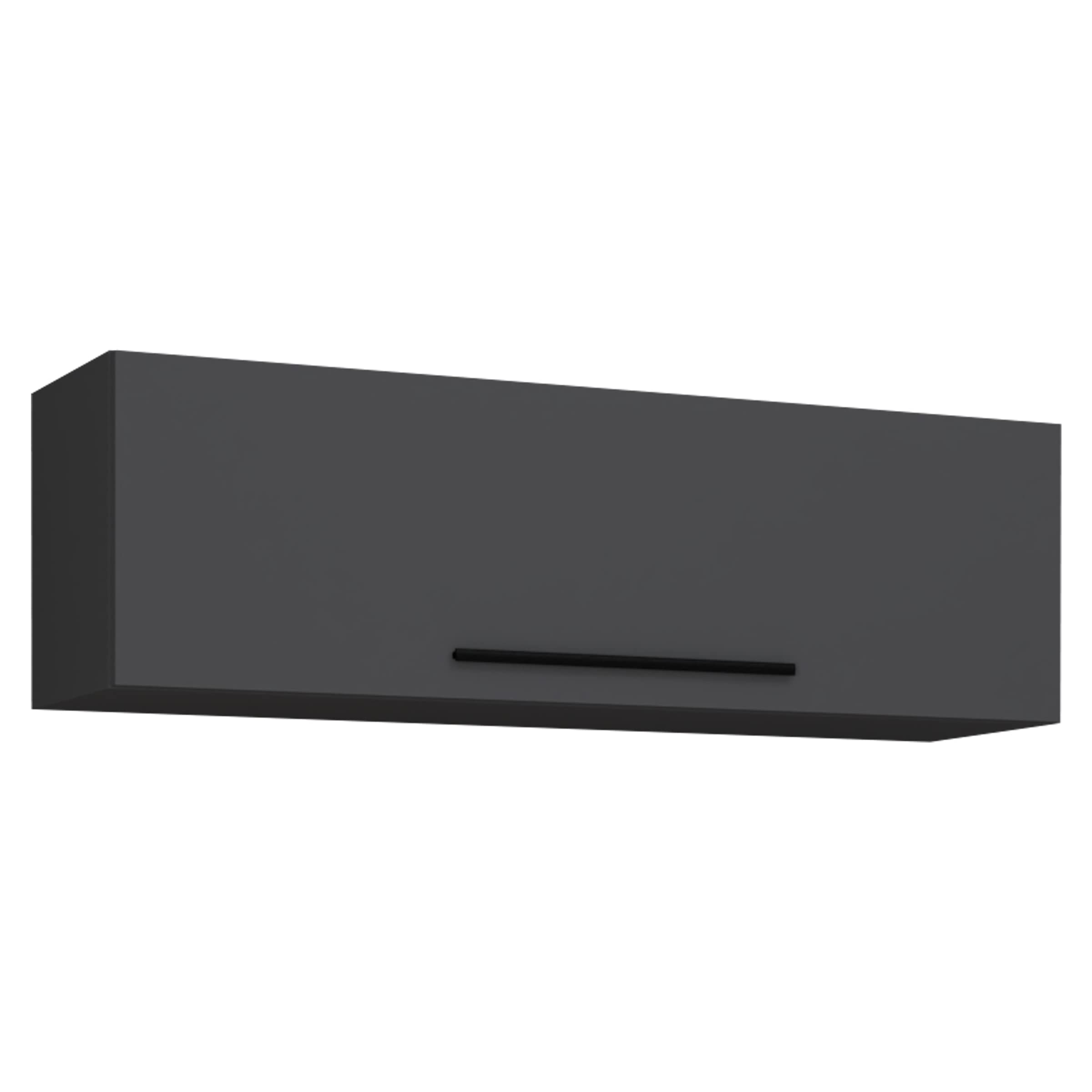 VCM Holzregal hängend | platzsparendes Regal | Maße: H. 30 x B. 95 x T. 30 cm | Elegantes Regal hängend | Aufbewahrungsregal | Bücherregal | Wandboard - Arila L Anthrazit