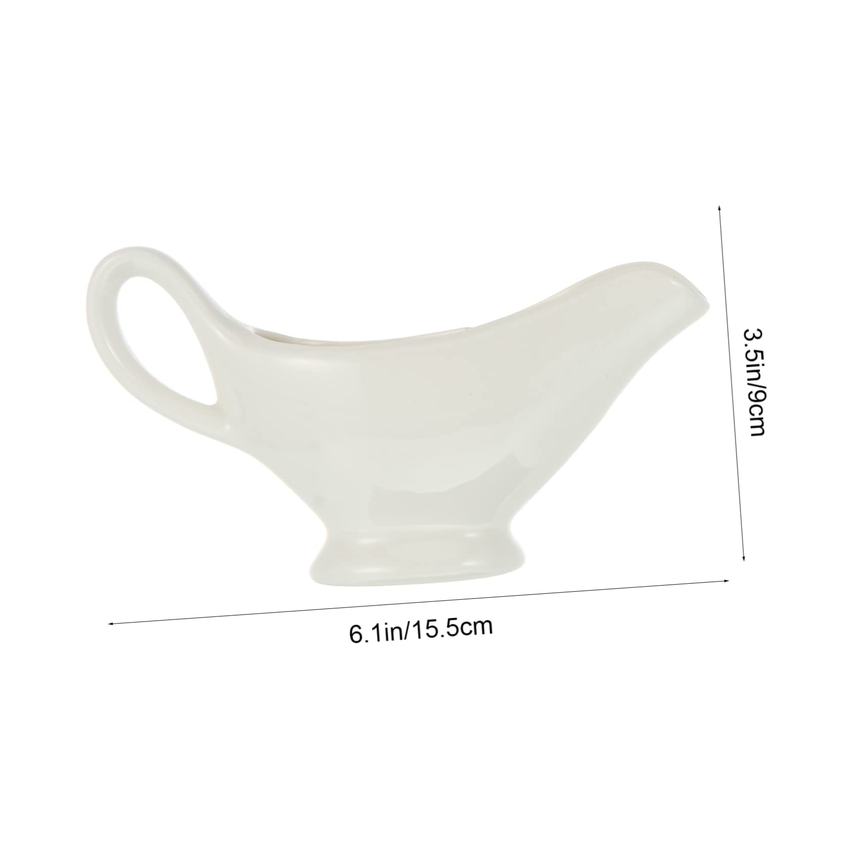 COLLBATH 2 Pcs Ceramic Sauce Cup Gravy Holder Seasoning Jar for Sauces Dressings Spices and Condiments Elegant Design