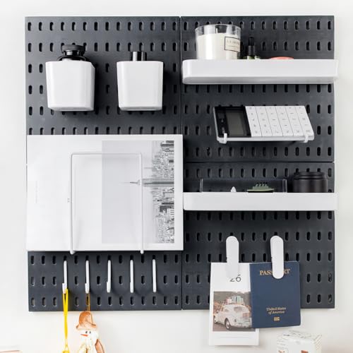 RIVTUN Pegboard Combination Kit for Wall Organizer, Wall Mounted Peg