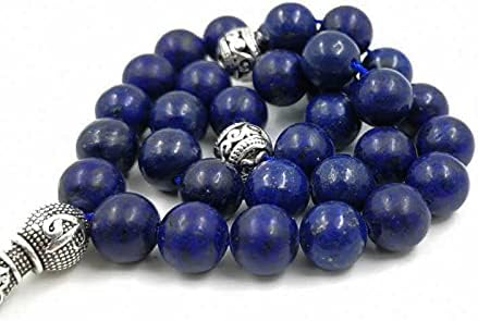Miniatura 6 de Lapislázuli Tasbih natural con rosario turquesa musulmán gfit Ramadán 33 45 66 99 Paryer perlas musulmanas misbaha hombre pulseras