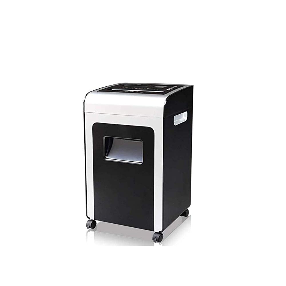 Trituradora de grado profesional de alta seguridad, papel microcortado de 16 hojas/CD y tarjeta de crédito/trituradora de tiempo de funcionamiento continuo de 10 minutos, archivo de datos eléctrico